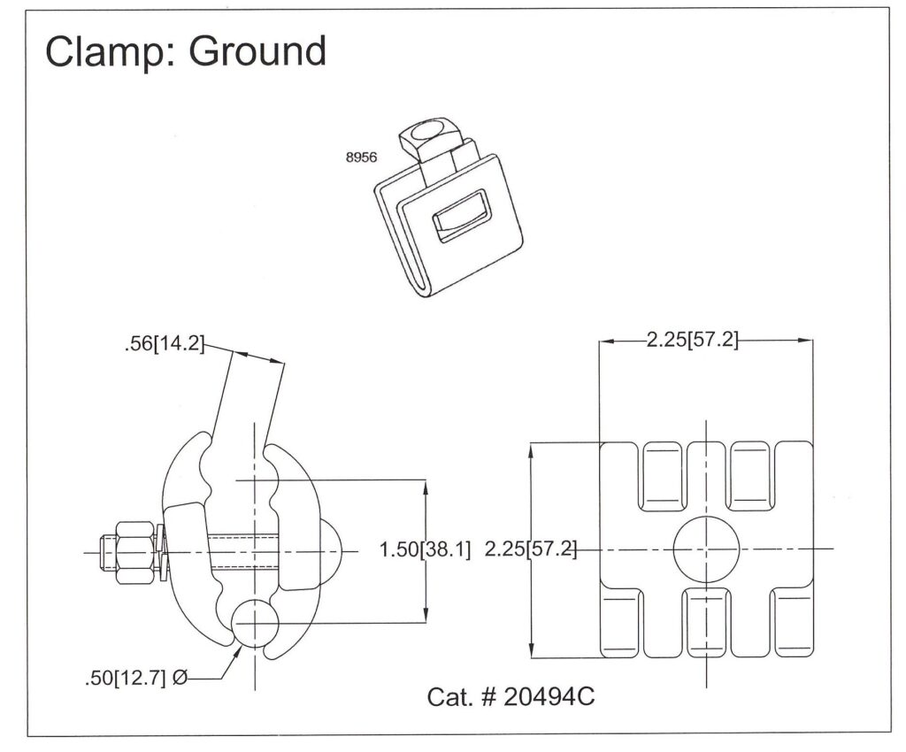 check the parts of the ground clamp