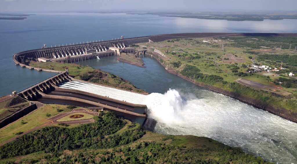 hydropower produces electricity for grid integration