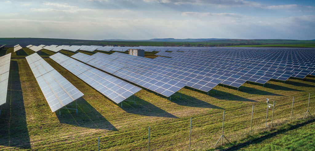 Utility-scale solar PV farm