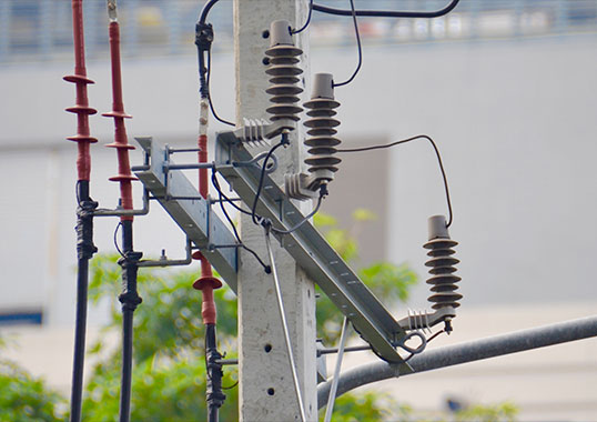 Distribution arresters absorb switching surges
