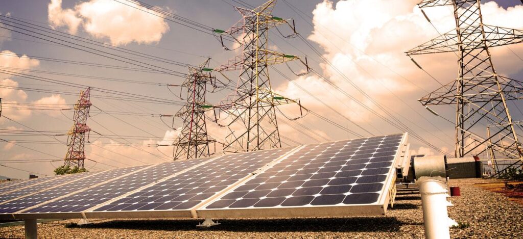 power line infrastructure powering renewable energy