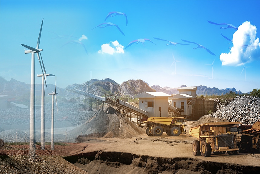 Renewable energy decarbonizing the mining sector