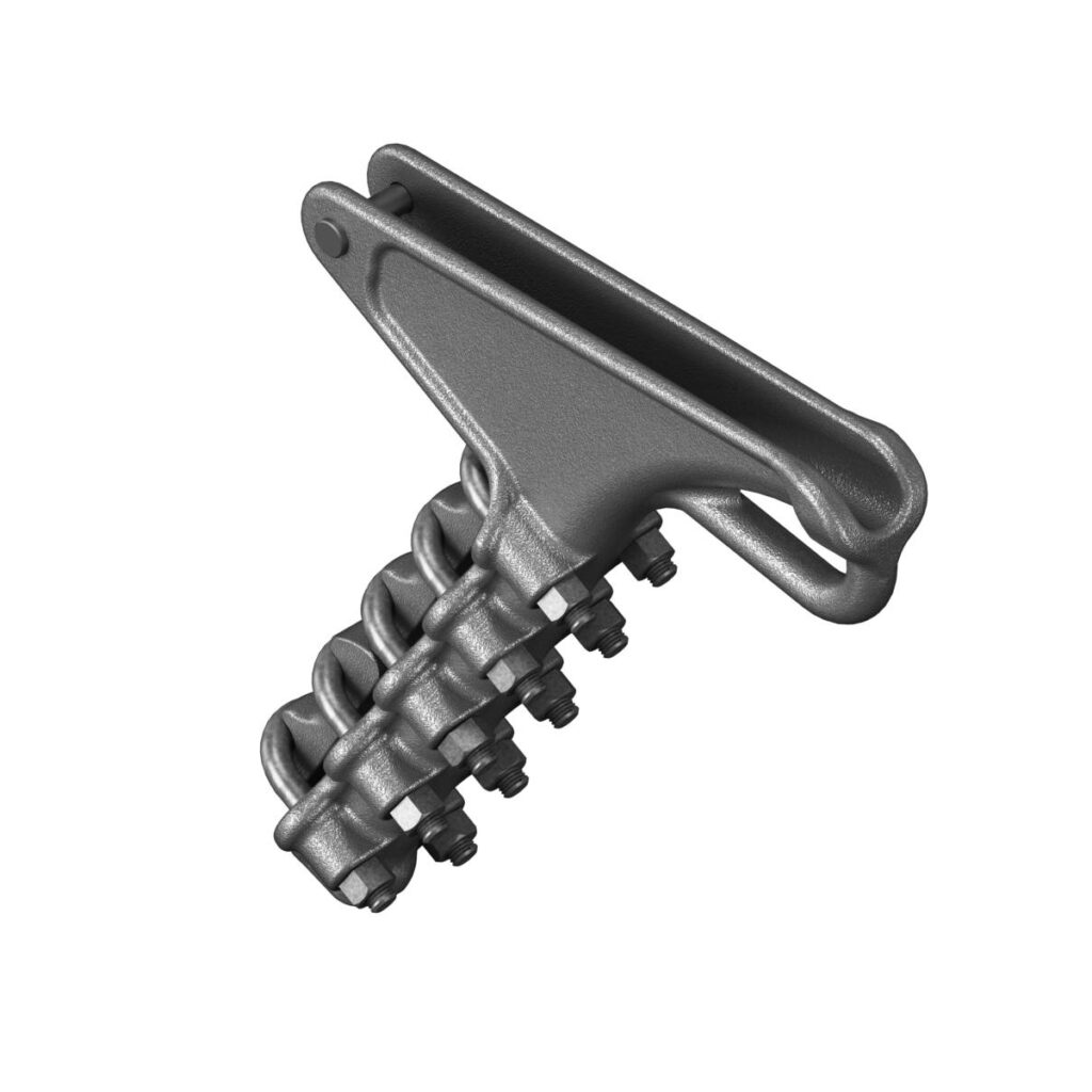 Deadend clamps maintain electrical conductivity in the BESS infrastructure