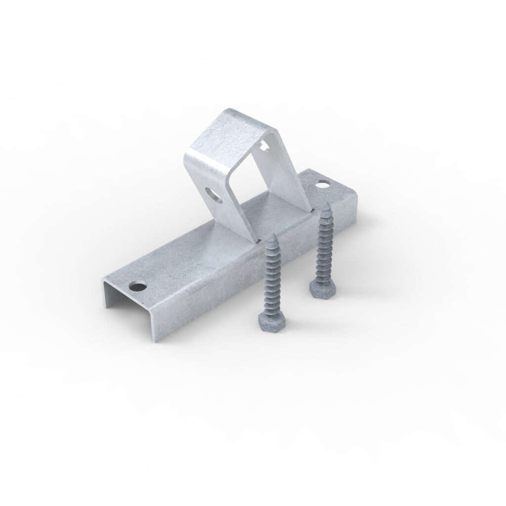 Insulator brackets support the insulators and maintain spacing and clearance
