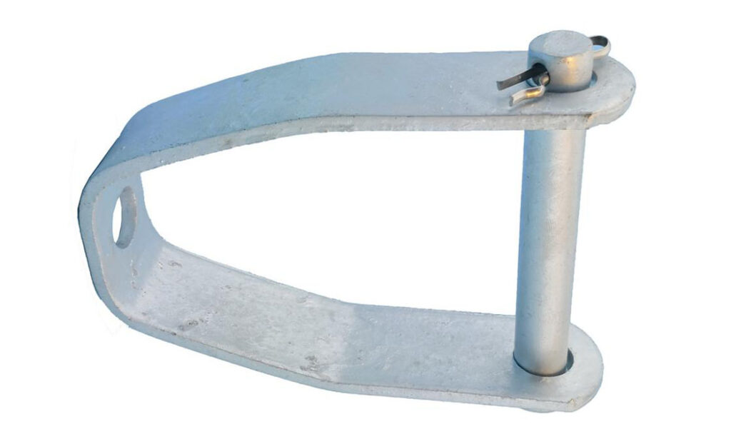 Insulated secondary clevis supporting solar infrastructure