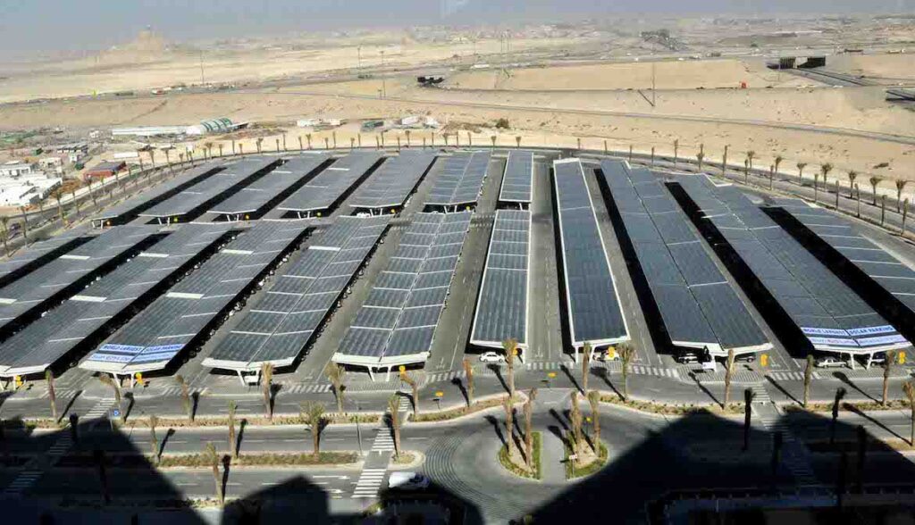 Solar park development infrastructure