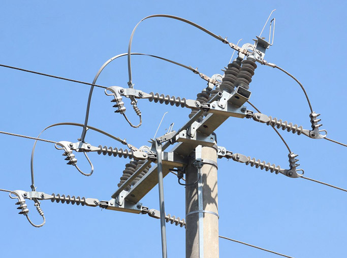 Suspension insulators carry mechanical loads on conductors