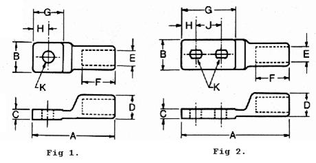 Technical specifications for compression terminals