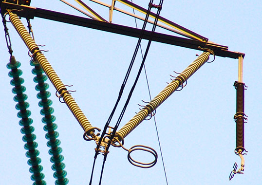 Line surge arresters protect infrastructure against voltages