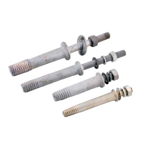 Insulator pins allow the installation of the insulators