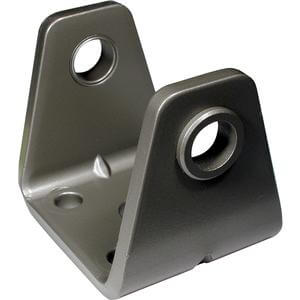 Clevis brackets connect insulators to poles