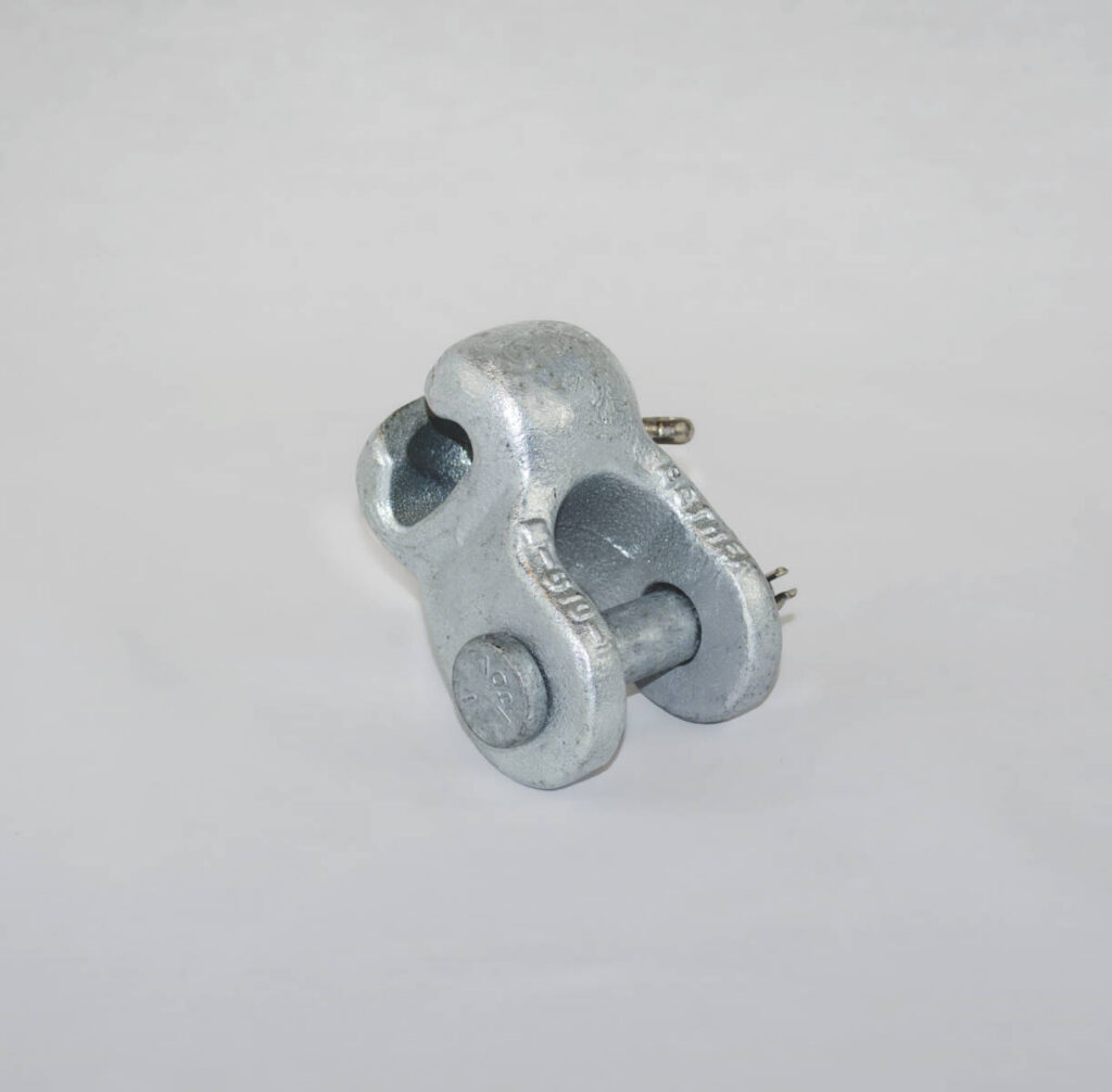 Socket clevis transfer tensile loads from conductors