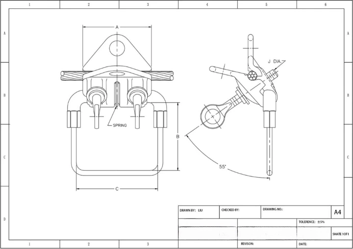 Stirrup clamp specifications