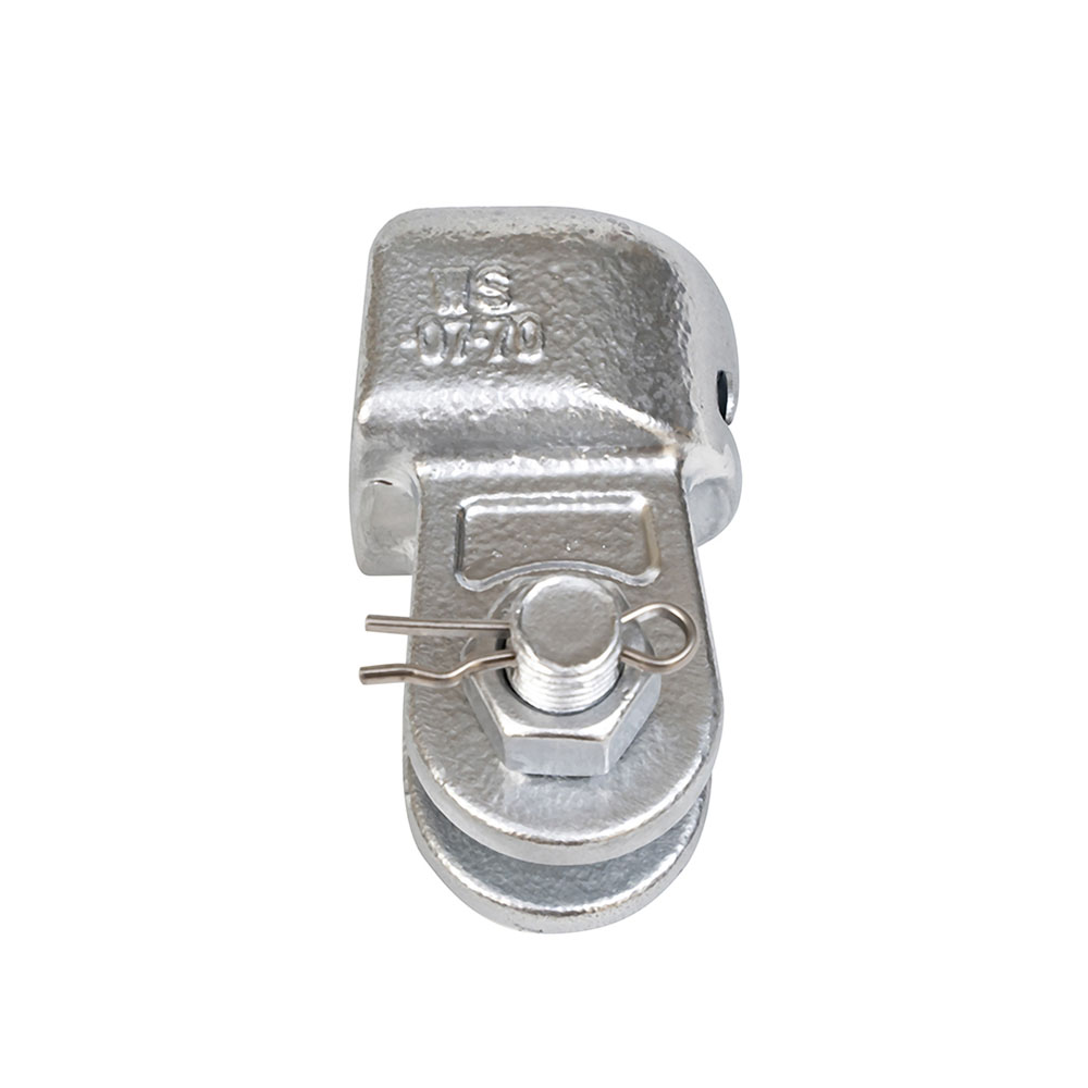 Socket eye clevis creates secure mechanical connections within transmission lines