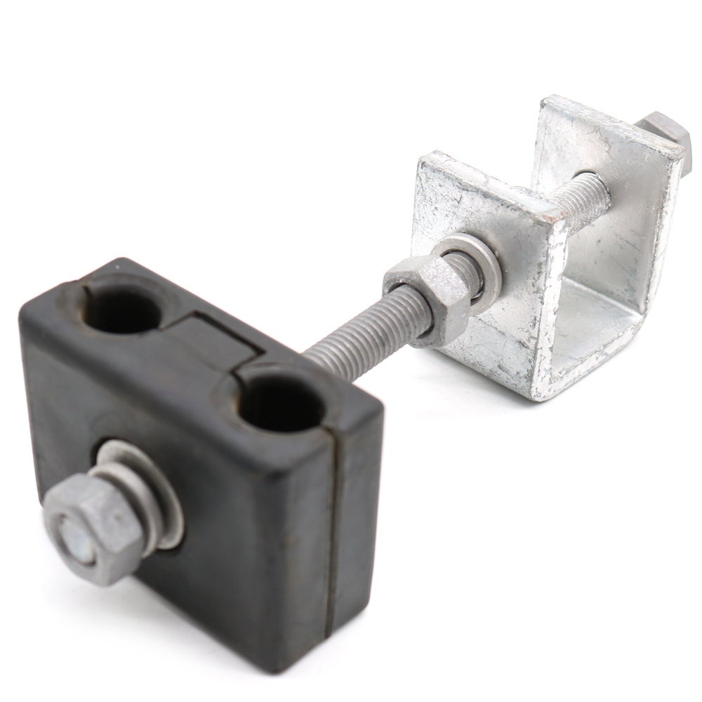Downlead clamps prevent excessive cable bending