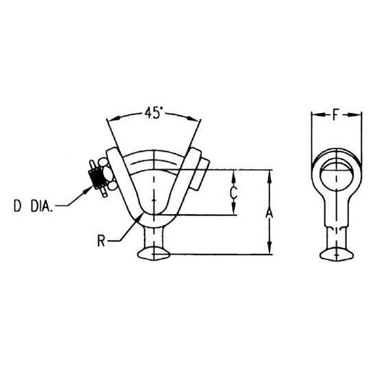 Specifications for the Y clevis ball