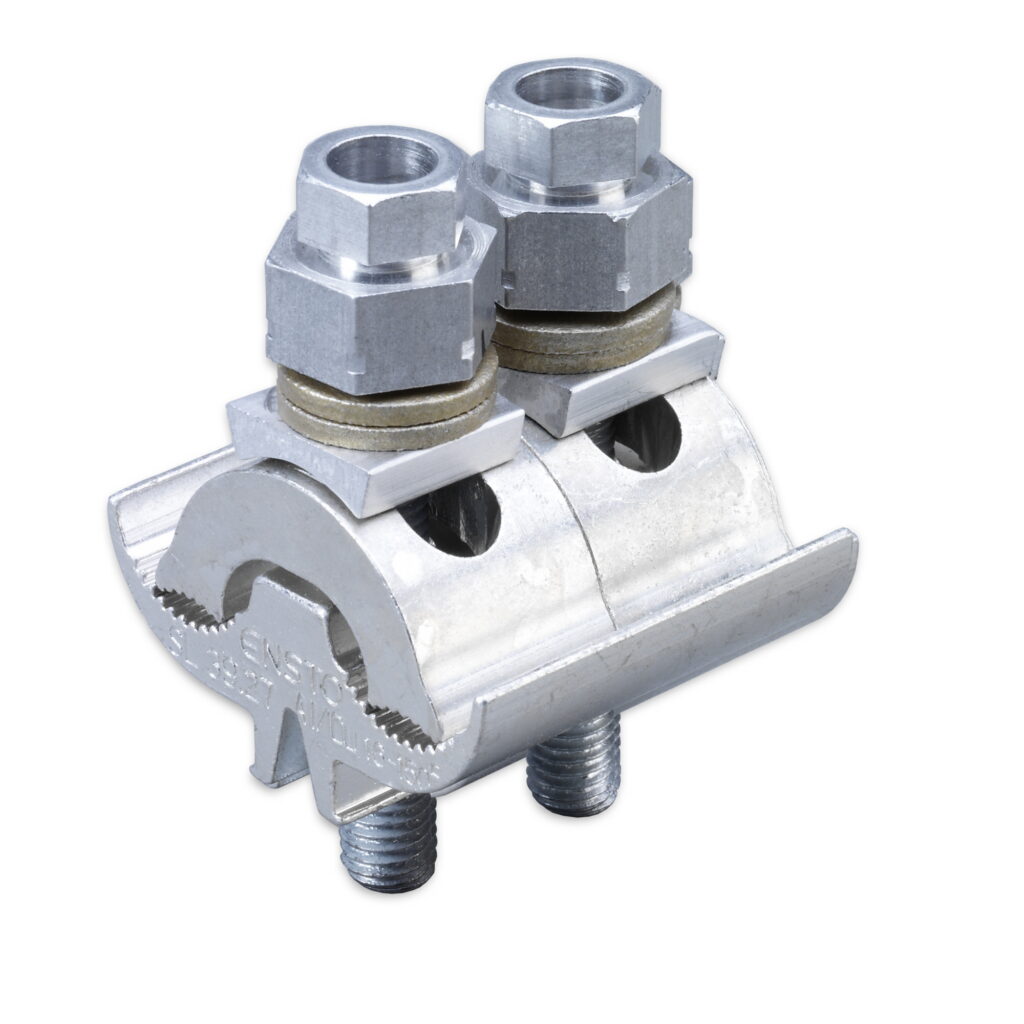 Parallel groove connectors secure electrical conductors